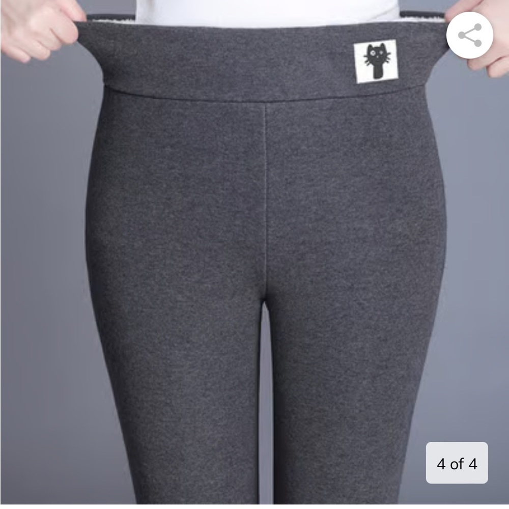 Fleece Lined Leggings in Blk or Grey